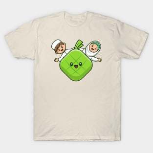 Moslem Couple With Cute Ketupat (2) T-Shirt